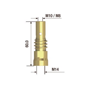 FUBAG Адаптер контактного наконечника сварочного аппарата  M10х60 мм (2 шт.) в Южно-Сахалинске фото