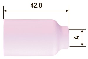 FUBAG Сопло керамическое для газовой линзы №7 ф11 FB TIG 17-18-26 (2 шт.) в Южно-Сахалинске фото