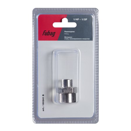 FUBAG Переходник 1/4 дюйма F - 1/2 дюйма F, блистер 1 шт в Южно-Сахалинске фото