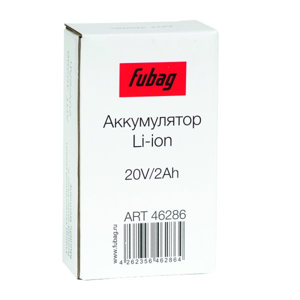 Аккумуляторная батарея FLI5S1P1202 Li-ion к бензиновым газонокосилкам FUBAG с электростартером и минирайдеру (20V/2Ah) в Южно-Сахалинске фото