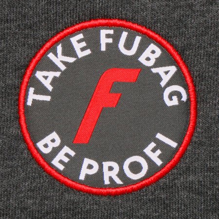 Серо-красная толстовка Fubag с капюшоном  размер M в Южно-Сахалинске фото