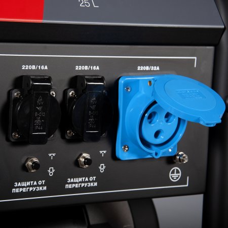 Бензиновый генератор с электростартером и коннектором автоматики FUBAG BS 7500 A ES в Южно-Сахалинске фото