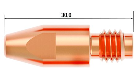 FUBAG Контактный наконечник M8 X 30мм CUCRZR 1.2мм /.045 дюйма (10 шт.) в Южно-Сахалинске фото