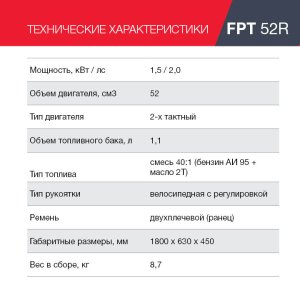 Бензиновый триммер FUBAG FPT 52R в Южно-Сахалинске фото