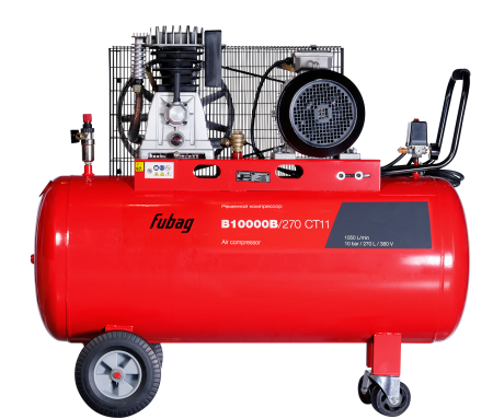 Ременной одноступенчатый компрессор FUBAG B10000B/270 CT11 + Набор пневмоинструмента 34 предмета (в кейсе) + Набор пневмоинструмента Basic S1000 3 предмета в ПОДАРОК! в Южно-Сахалинске фото